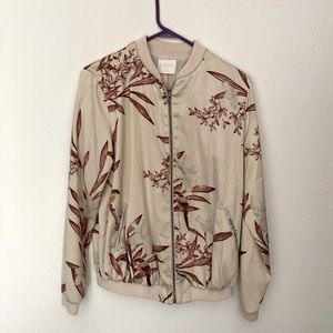 A glow maternity bomber jacket